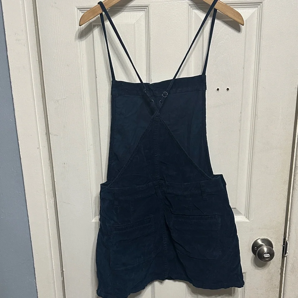 Free People navy blue corduroy pinafore dress - Picture 3 of 3